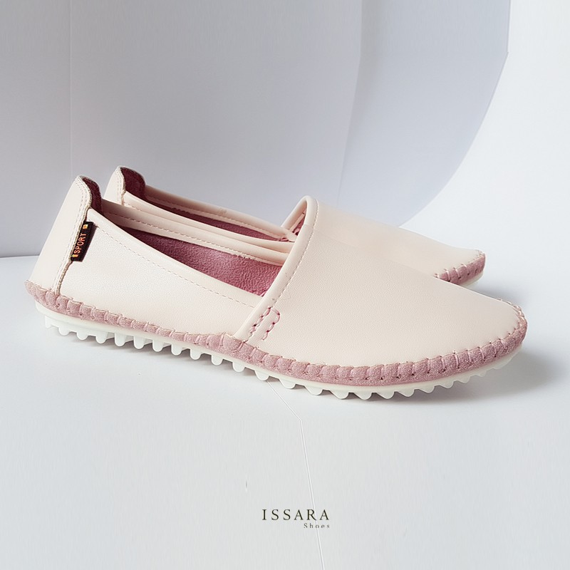 รองเท้าผู้หญิง NANA OKADA  Flat Shoes รุ่น Soft'n go line pink