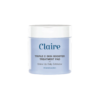 Claire Triple C Skin Booster Treatment Pad แบบกระปุก (60 pads)