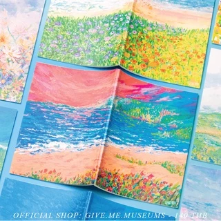 สมุดโน๊ตลายทิวทัศน์ธรรมชาติ ทุ่งดอกไม้ ท้องฟ้า ขนาด A5 notebook พกพาสะดวก สีสดใส ไม่มีเส้น ใช้ง่าย มีหลายลายให้เลือก
