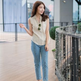 Trim denim jeans - Sissstyle