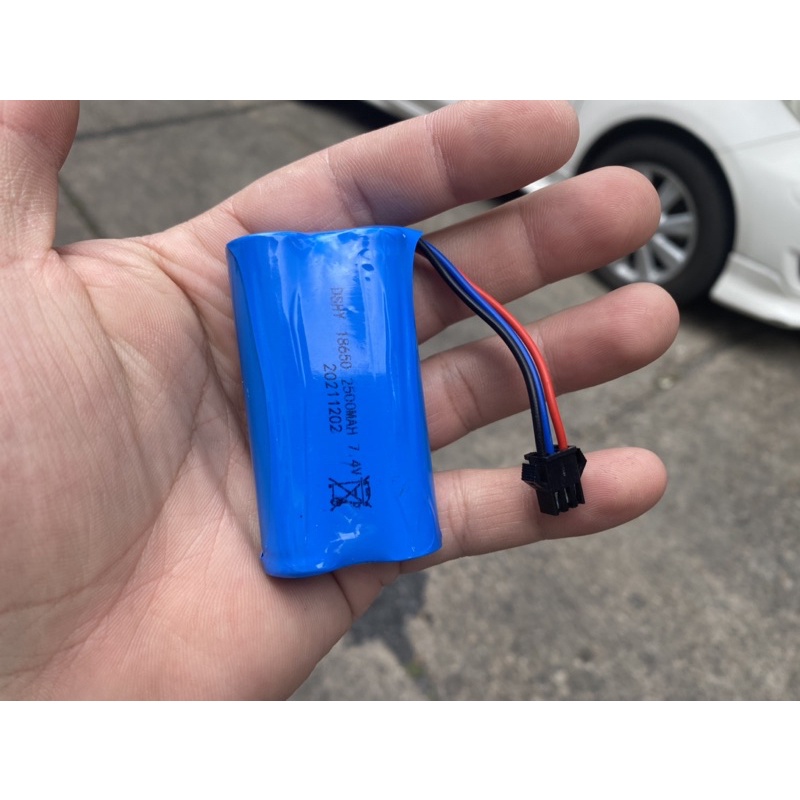 แบตเตอรี่สำรองรถบังคับวิทยุความจุ7.4V-2500mahเป็นแบตเตอรี่ รูปที่ 5
