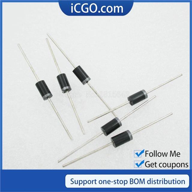 20PCS Lot SR5100 SB5100 5A 100V DO-27 SB5100 Schottky Diode ใหม่
