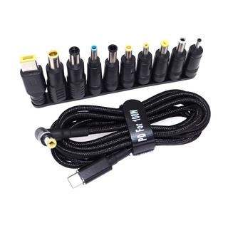 100w Type C แล็ปท็อปอะแดปเตอร์ชาร์จไฟปลั๊ก USB Type C ถึง Universal แล็ปท็อปชาร์จแจ็คสายชาร์จสําหรับโน้ตบุ๊ค