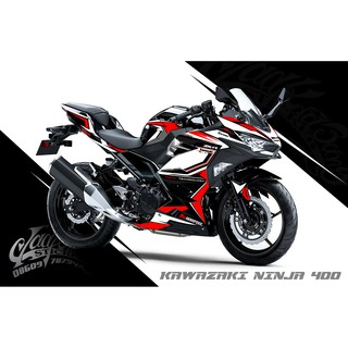 สติ๊กเกอร์ Full Body Kawasaki Ninja 400 ลาย Sport V.1
