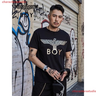 Boy London เสื้อยืดแขนสั้นพิมพ์ลาย B 191 Nc 70102 ผู้ชาย เสื้อยืด ดพิมพ์ลาย ดผ้าเด้ง คอกลม cotton ความนิยม discount