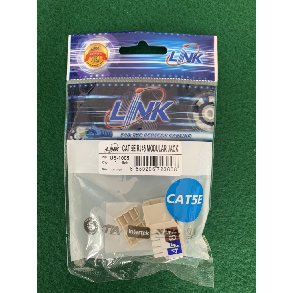 เต้ารับสายแลนตัวเมีย RJ45 Link CAT5E