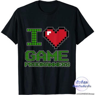 ผู้ชาย เสื้อยืดพิมพ์ลาย I Love Game Programmer สําหรับผู้ชาย