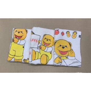 [ของพรีเมี่ยม] ผ้าขนหนูลายหมี ขนาด 15 x 30 นิ้ว