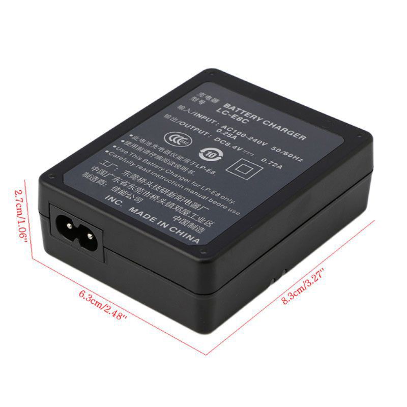 เครื่องชาร์จแบตเตอรี่สำหรับกล้อง Canon LP-E8 แบตเตอรี่ EOS 550D 600D 700D T2i T3i