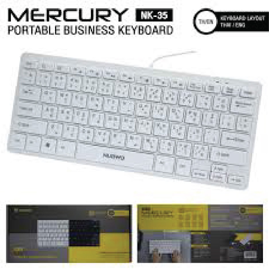 NUBWO NK-35 MERCURY Portable Business Keyboard คีย์บอร์ด USB