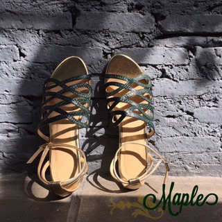 PHILIA BOUTIQUE Signature Sandals Maple (สีเขียว)