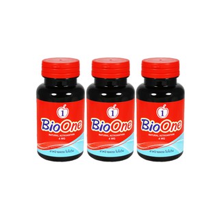 ไบโอวัน สาหร่ายแดง Bio One Astaxanthin 3 กระปุก ส่งไว