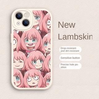 Anya เคสโทรศัพท์มือถือหนังแกะ กันกระแทก ลายการ์ตูนครอบครัว Spy x FAMILY สําหรับ iPhone 13 12 11 pro promax x xs xsmax xr 7 8 plus 13mini