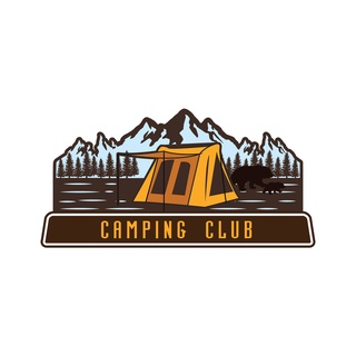 สติ๊กเกอร์ camping club (ใหญ่)