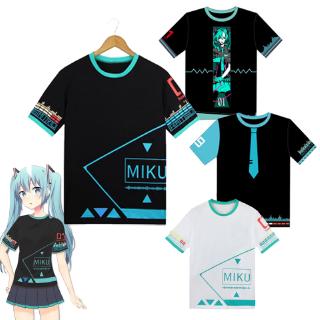 เสื้อยืดคอก ลมแขนสั้น Hatsune Miku