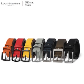 Louis Montini (The Helix) เข็มขัดผู้ชาย Men Belt เข็มขัด PU แฟชั่น MPU13