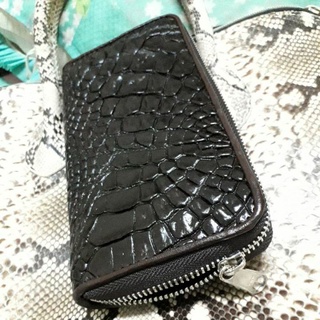 crocodile wallet 1zip กระเป๋าหนังจระเข้สตรี 1ซิป