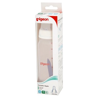 ถูกที่สุด✅ พีเจ้น ขวดนม 8 ออนซ์ พร้อมจุกนมเสมือนนมมารดา ขนาด M 1 ชิ้น Pigeon 8oz Nursing Bottle with Size M Peristaltic