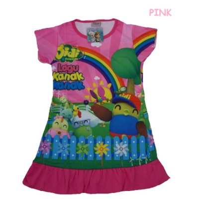 ชุดเด็ก CASUAL PAJAMAS SHORT SLEEVE DRESS