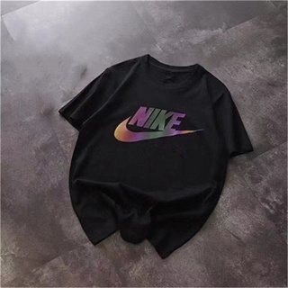 คอลูกเรือเสื้อยืดคอกลมNike เสื้อท็อปลําลอง สไตล์สตรีท แฟชั่นฤดูร้อน สําหรับผู้ชาย HKdhao60LHผ้าฝ้ายแท้