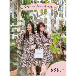 JOOBS ROSE IN LOVE DRESS