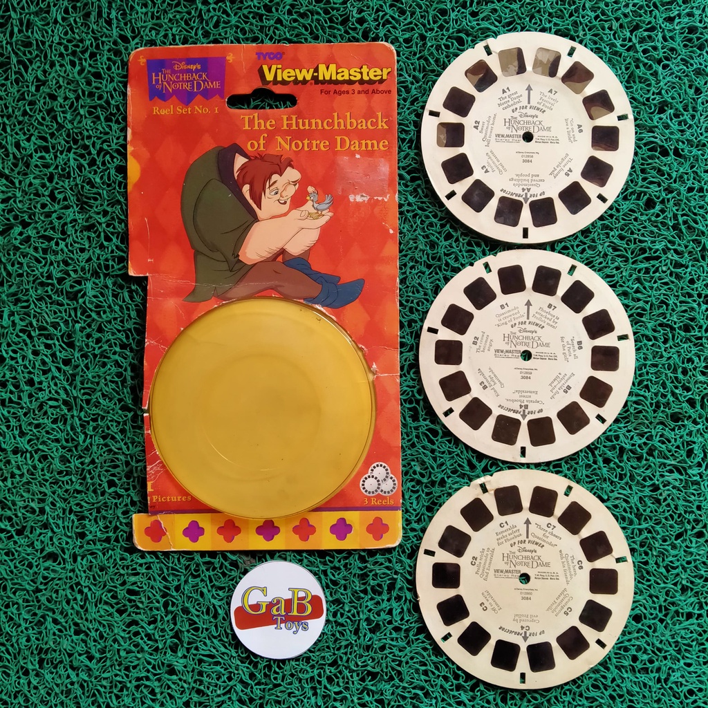 เทปคาสเซ็ตภาพยนตร์ The Hunchback of Notre Dame 3D View Master - Tyco - Disney