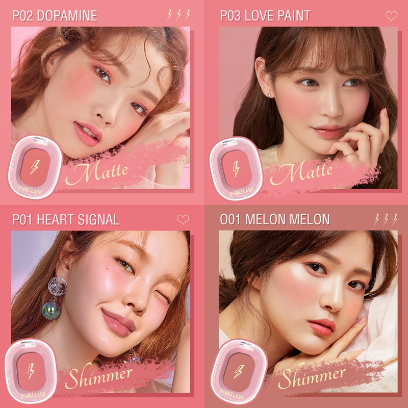 Focallure PinkFlash บลัชออน โทนสีธรรมชาติ 9 สี #7