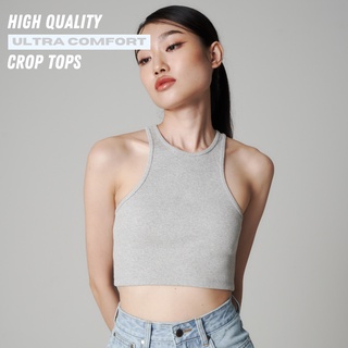 Ultra-Comfort Basic Crop-Top - Grey (READY-TO-SHIP)