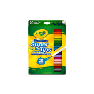 Crayola Supertips เครโยล่า สีเมจิกล้างออกได้ ซุปเปอร์ทิปส์ มีให้เลือก 2แบบ 20 สี กับ 50 สี