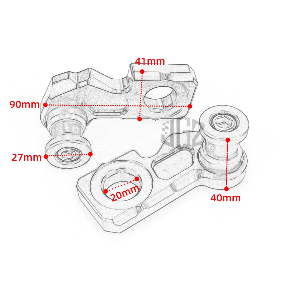 สปูนยกล้อ สปูน ยกรถ for Honda CBR650R, CBR650F, CB650F Swingarm spool Aluminium หางปลายึดสปูนยกล้อหลัง 2ชิ้น จัดส่งในกรุงเทพฯ - รูปที่ 7