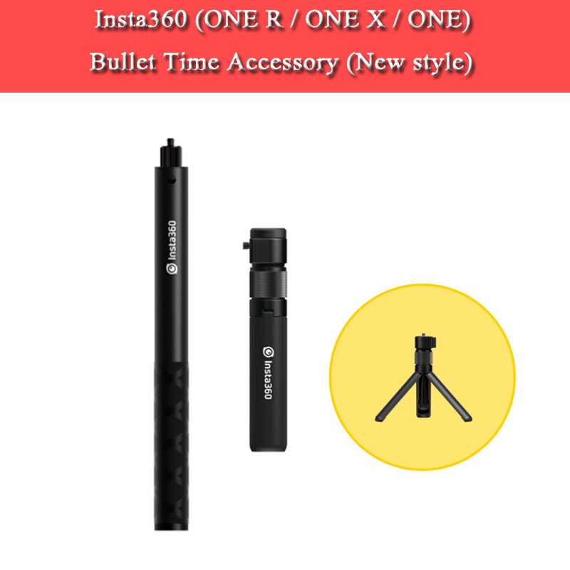 Insta360 One X2 Bullet Time Bundle Rotation Handle 1/4 Selfie Stick Handheld Monopod For Sport Camera Insta 360 One R In