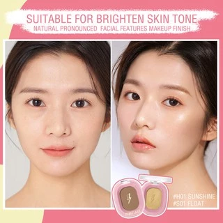 PINKFLASH Soft Smooth Pigmented Natural Natural 3D Contour Highlighter Pressed Powder