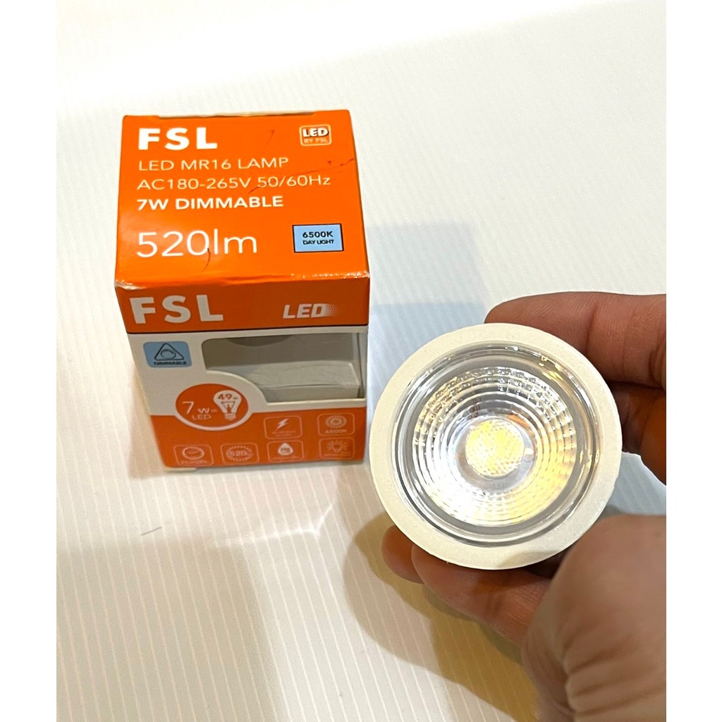 หลอดไฟ LED ฮาโลเจน MR16 DIMMABLE 7W แสงขาว