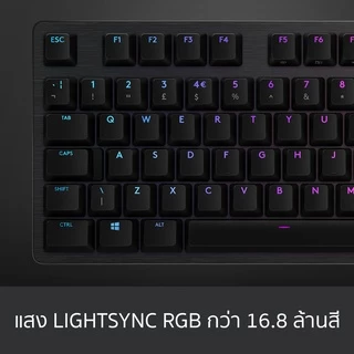 Logitech G512 Carbon Mechanical Gaming Keyboard RGB คีย์บอร์ดเกมมิ่ง เชิงกลขั้นสูง - คีย์แคป TH/ENG