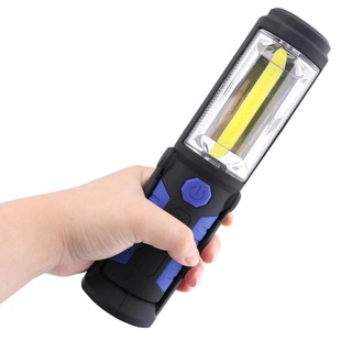 Portable COB Night Light USB Rechargeable Flashlight LED Torch Lantern Work Light Camping Lamp with Built-inBatt