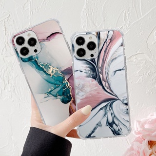 เคสโทรศัพท์มือถือแบบนิ่ม TPU ลายหินอ่อนสีทอง สําหรับ IPhone 13 12 11 Pro ProMax 6 6s 7 8er 6Plus 7Plus 8Plus X XS XR XSmax SE2020 SE3 QMF