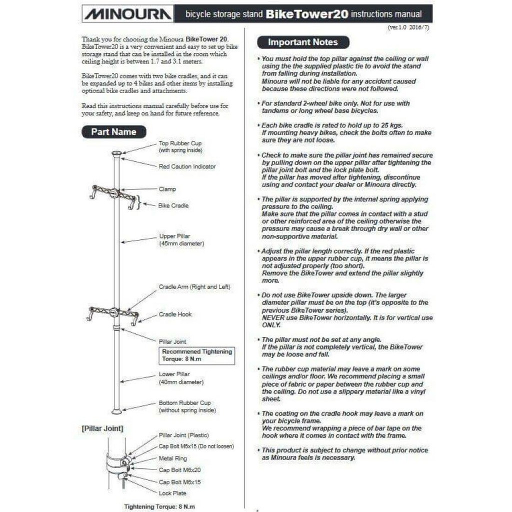 minoura bike tower 20d