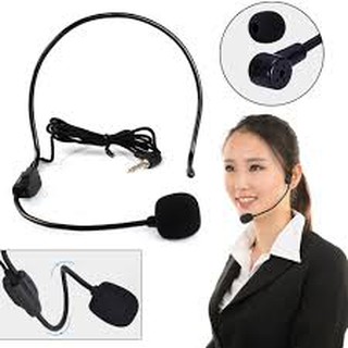 ชุดไมโครโฟนพกพาพร้อมลำโพงขยายเสียง Multifunction Megaphone Small Bee Megaphone Teaching Waist Hanging Headset Microphone