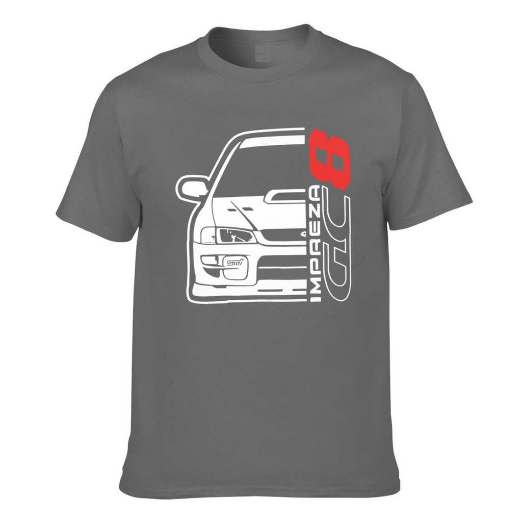 Japanese Car Impreza Gc8 เสื้อยืดผ้าฝ้ายผู้ชาย