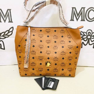 (ผ่อน0%)📌แท้💯 MCM Medium Cognac Klara Hobo Bag(ไม่แท้คืนเงิน)