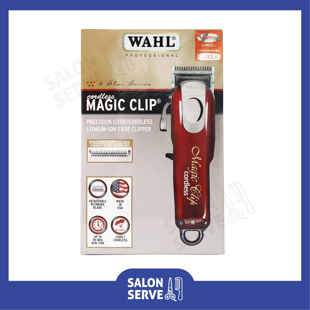 ปัตตาเลี่ยนไร้สาย WAHL Cordless Magic Clip V9000 ของแท้ 100 Shopee Thailand