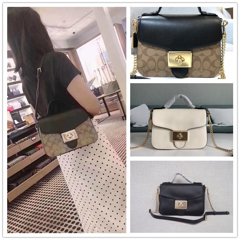 แท้💯%🔥พร้อมส่ง🔥 (จัดส่งที่รวดเร็วจัดส่งฟรี) COACH * F76684 # F76687กระเป๋าแฟชั่นสตรี กระเป๋าถือ/กระเ