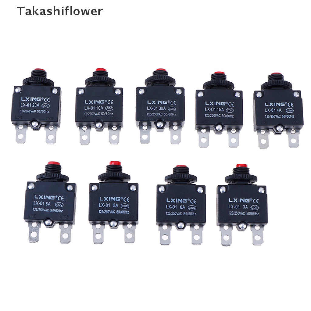 Takashiflower ฟิวส์เบรกเกอร์ทรงกลม 3A 4A 5A 6A 8A 10A 15A 20A - รูปที่ 5