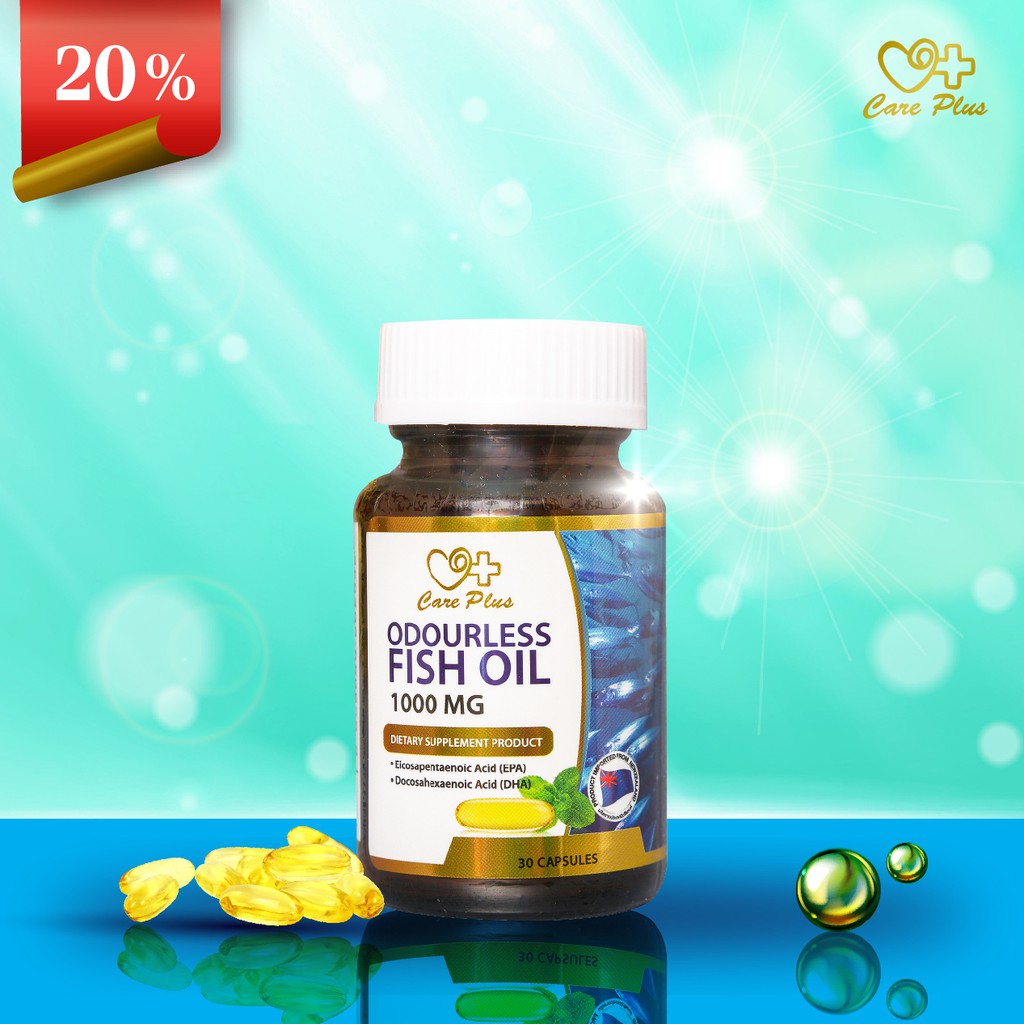 Care Plus Odourless Fish Oil 1000 MG 30 capsules