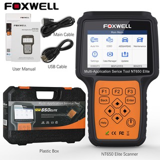 เครื่องสแกนเนอร์ foxwell NT 650 สำหรับรถยนต์