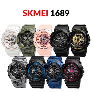 พร้อมส่ง SKMEI1689 นาฬิกาดิจิตอล ไซส์หญิงหรือเด็กโต สองระบบ