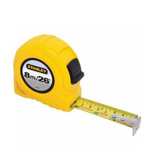 STANLEY 30-456N-21-109 ตลับเมตรพลาสติกสีเหลือง 8 ม. Global Tapes (SPE) MODERTOOLS OFFICIAL