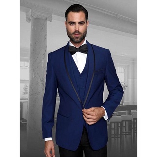 อิตาเลี่ยนชายชุด Slim Fit ชุดเจ้าบ่าวชุด Tuxedos 3ชิ้น Costard Homme Mariage เครื่องแต่งกาย Homme MariageI