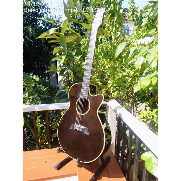 ขายกีต้าร์โปร่งไฟฟ้ามือสอง Takamine T-E14 STB