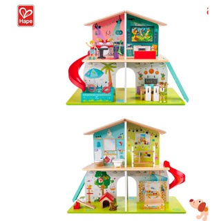 Hape ของเล่นไม้ บ้านตุ๊กตาร็อกสตาร์ Rock &amp; Slide House Sound Effect ของเล่น เด็ก สำหรับเด็ก 3 ปีขึ้นไป